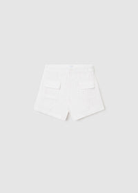 TWEEN WHITE EYELET COTTON SHORTS
