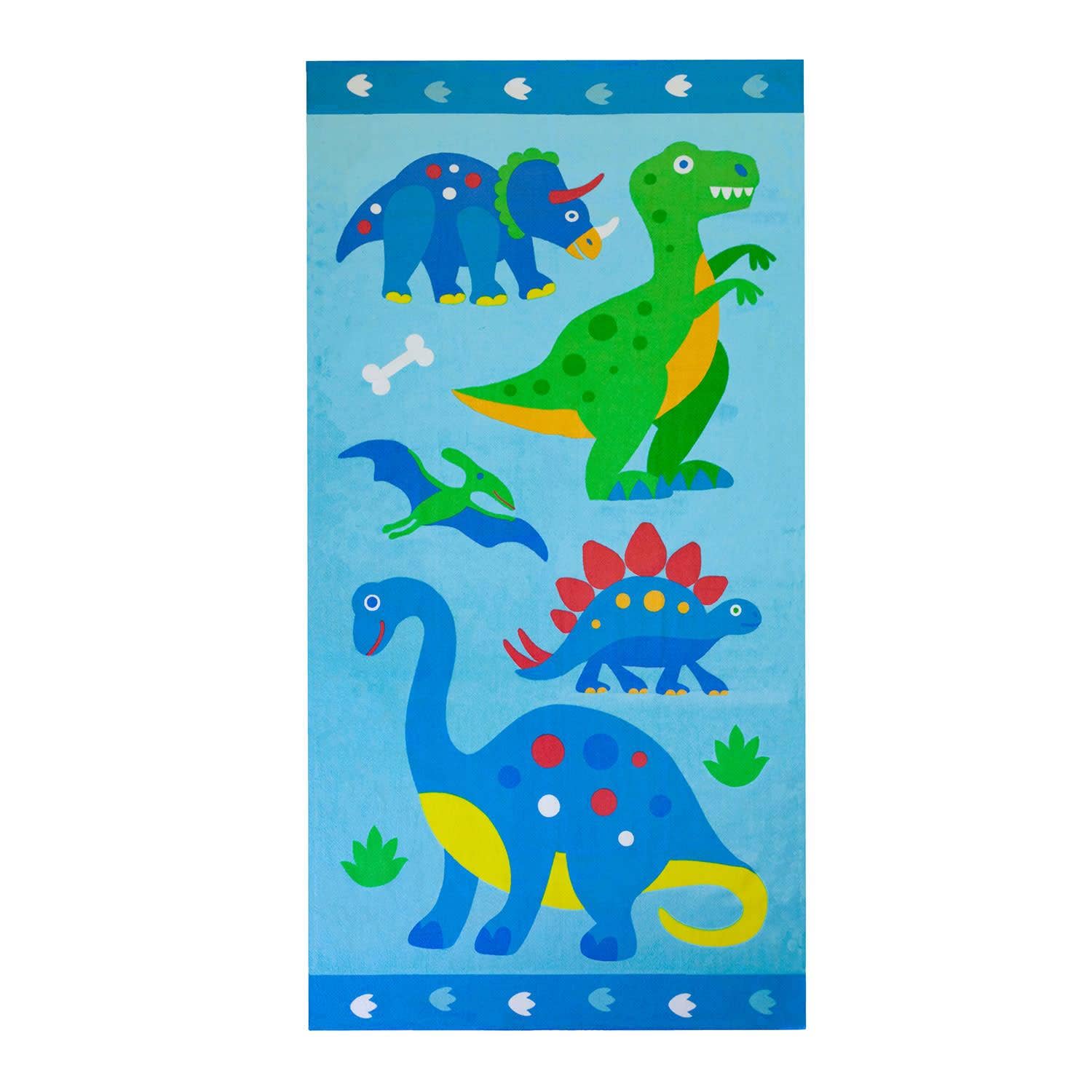 Dinosaur Land Cotton Beach Towel