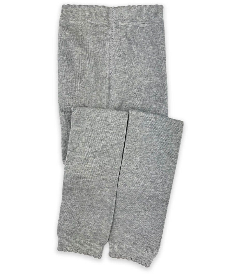 Scallop Pima Cotton Footless Tights