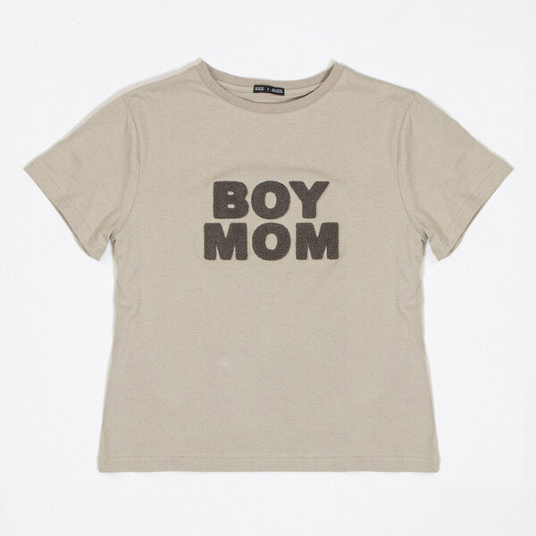 BOY MOM CHENILLE COTTON TEE