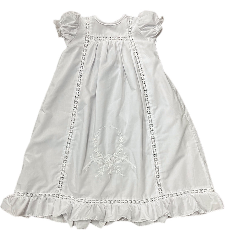 VENIECIA EMBROIDERED WREATH/FLOWER DAY GOWN