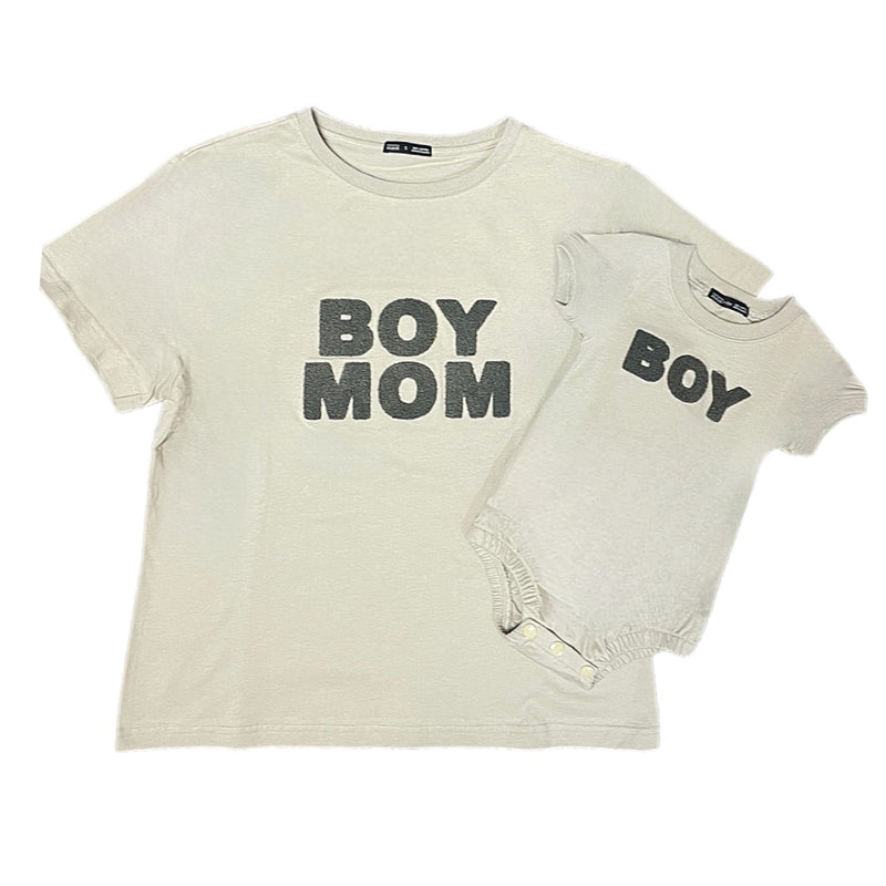 BOY MOM CHENILLE COTTON TEE