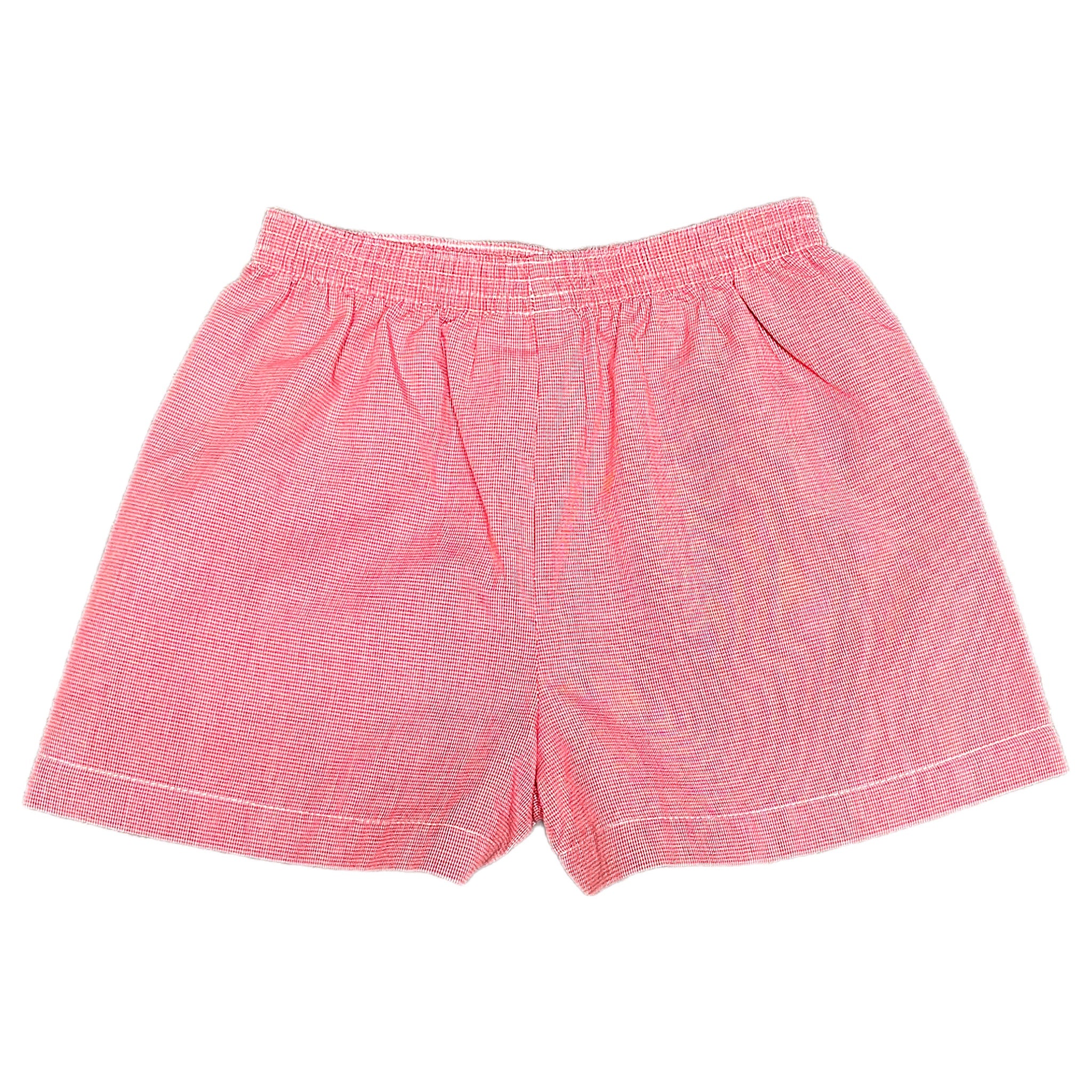 BENNETT RED MICRO GINGHAM SHORT