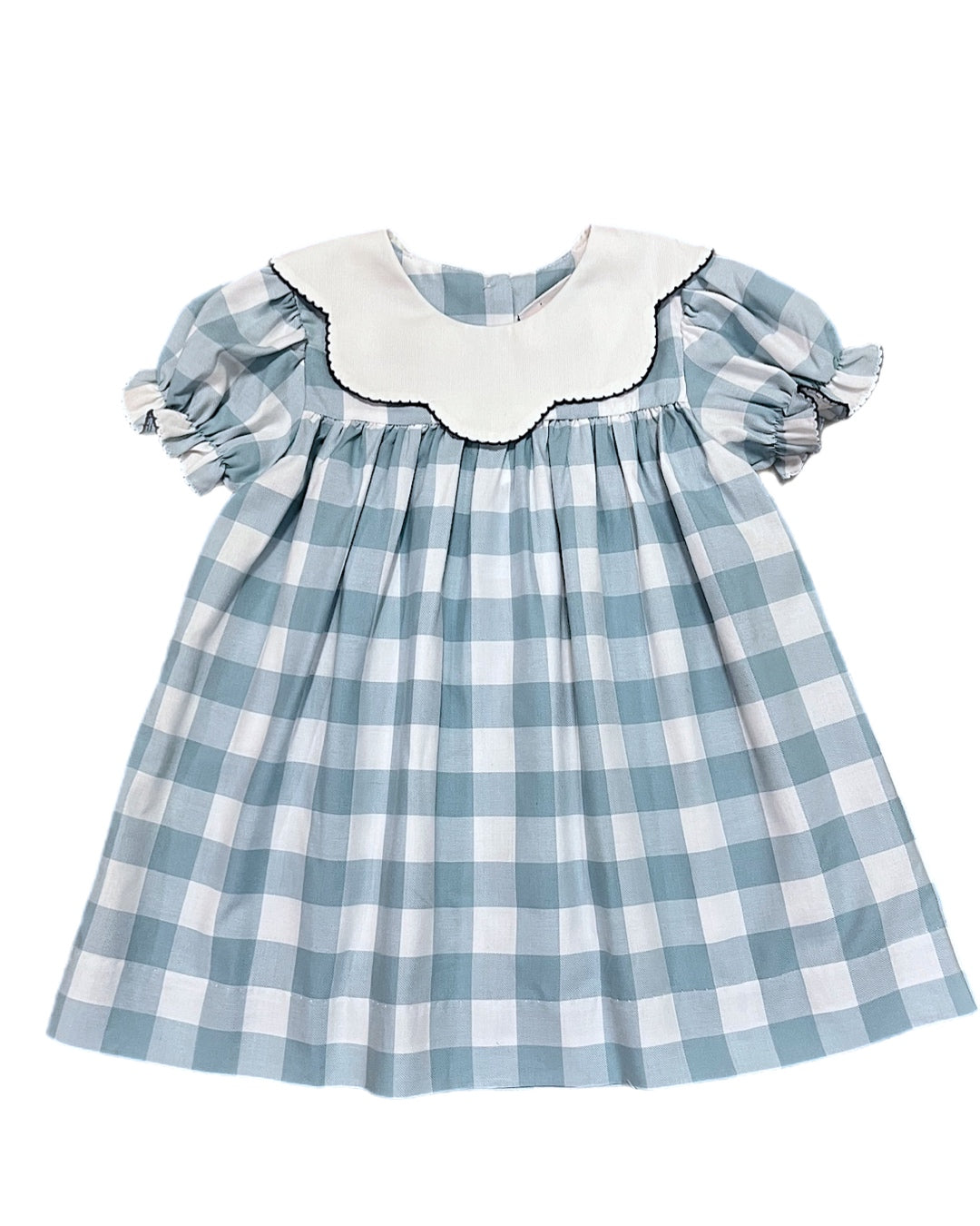 BLUE BUFFALO GINGHAM FLOAT DRESS