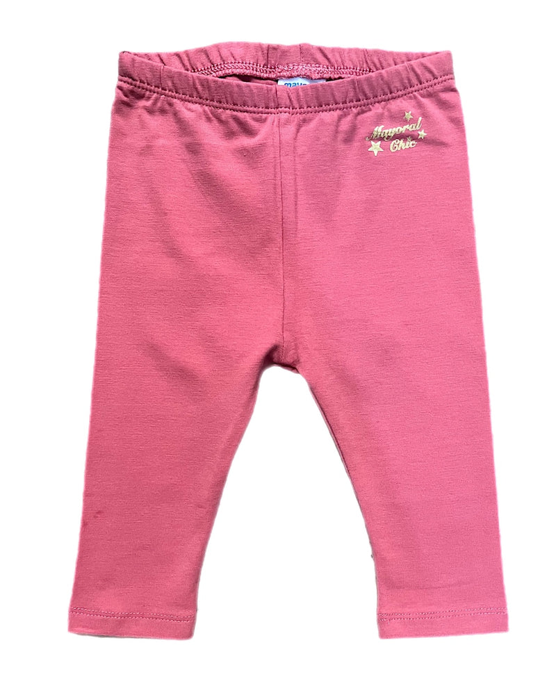 VINTAGE BLUSH BASIC BABY LEGGINGS