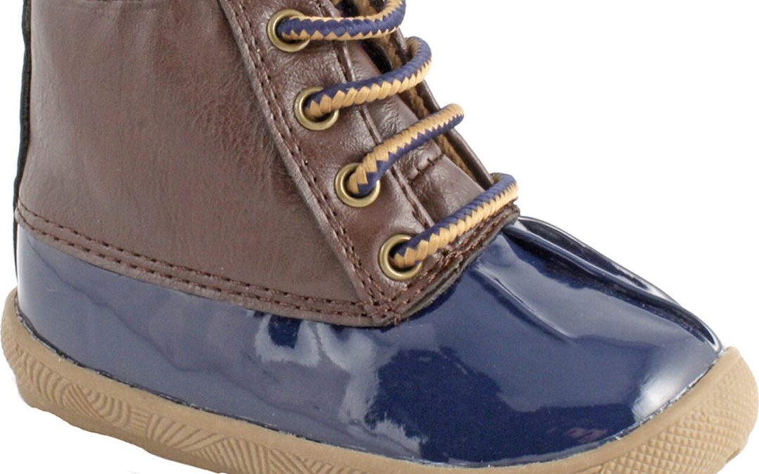 Jude Navy and Brown Duck Boot