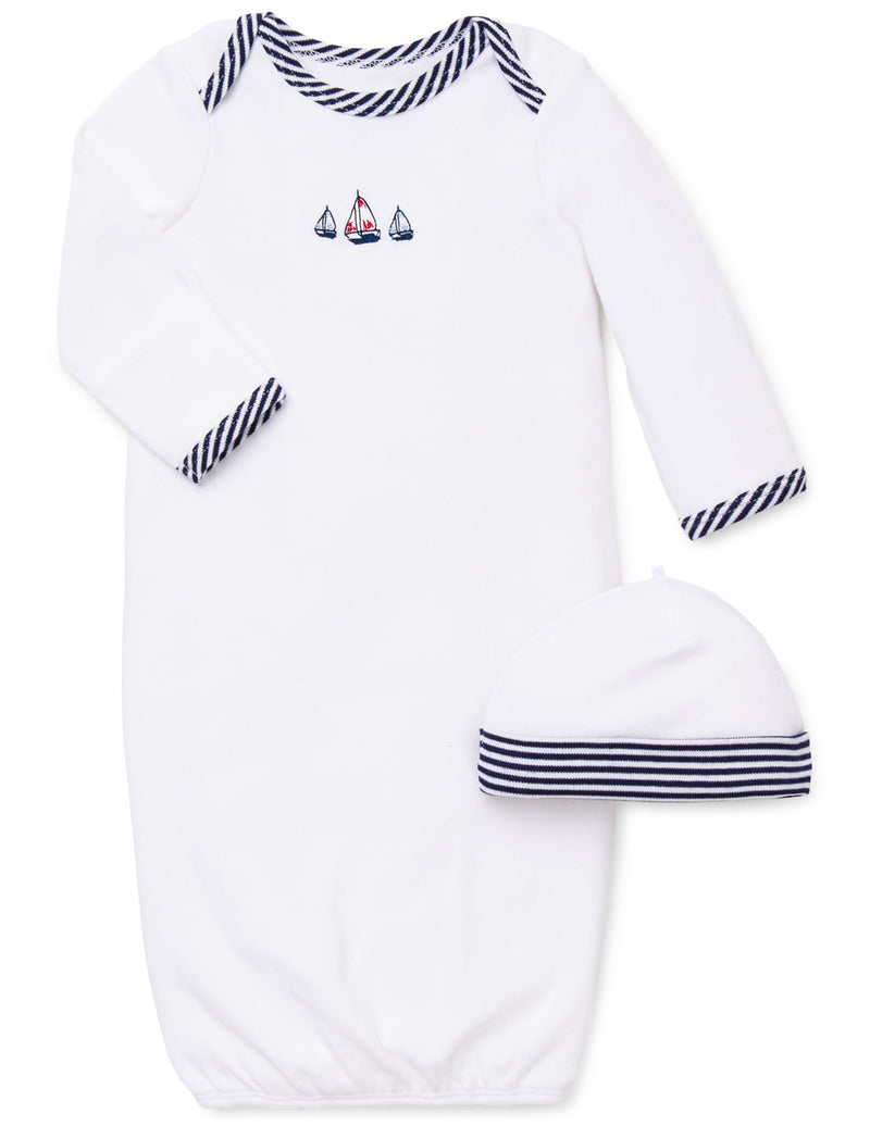 Sailboats Gown and Hat