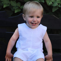 MONOGRAMMABLE SHORTALL WITH SIDE BUTTON TABS