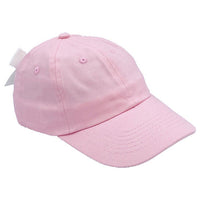 Customizable Bow Baseball Hat in Palmer Pink (Girls)