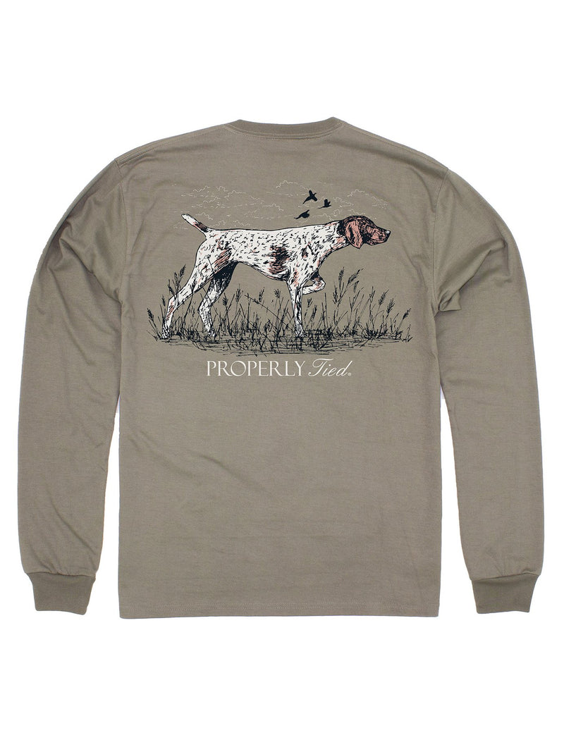 Pointer Long Sleeve Tan Tee