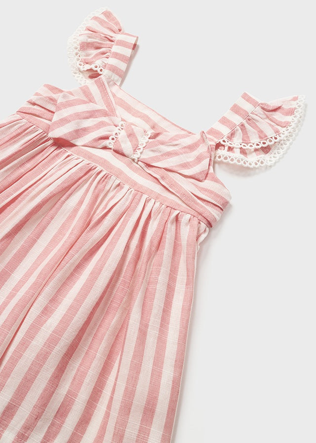 STRIPE BABY DRESS WITH DIAPER COVER