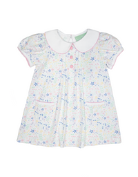 SPRING FLOWERS PENNY PLEATED DRESS