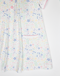 SPRING FLOWERS PENNY PLEATED DRESS