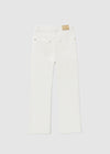 TWEEN WHITE CROPPED FRAYED HEM PANT