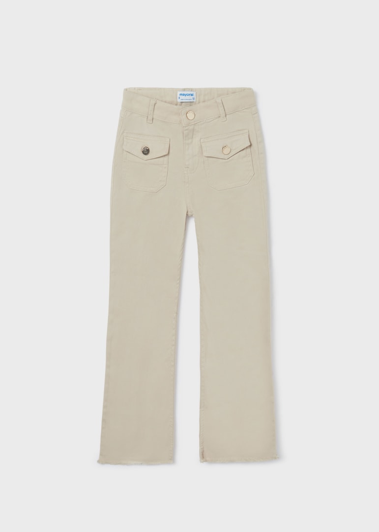 TWEEN CROPPED FRAYED HEM PANT