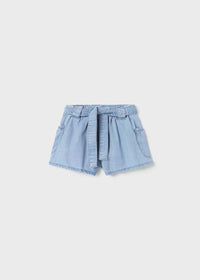 BABY GIRL CHAMBRAY SHORTS
