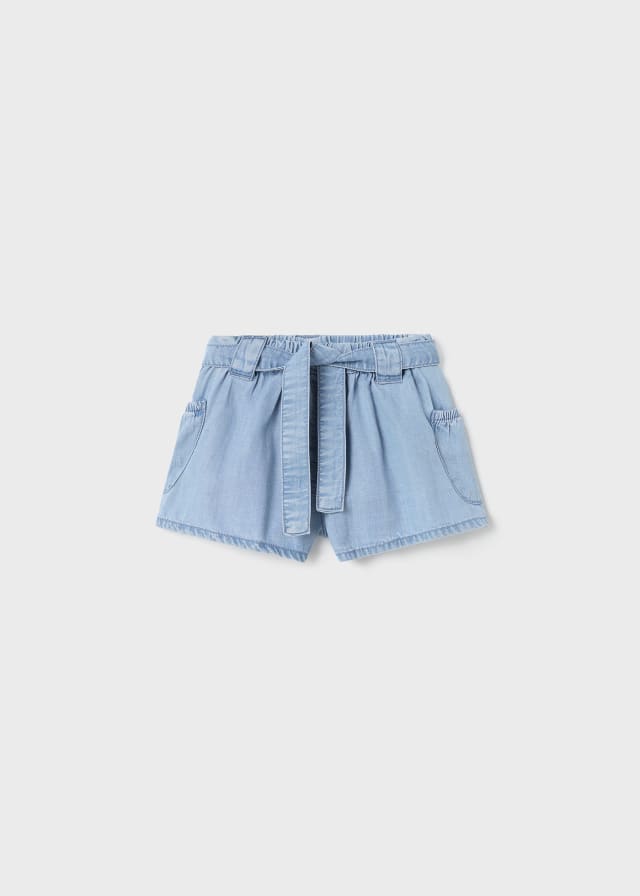BABY GIRL CHAMBRAY SHORTS