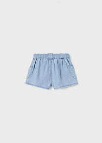 BABY GIRL CHAMBRAY SHORTS