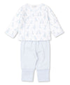 GIRAFFE GRINS BLUE  PANT SET MIX