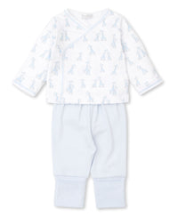 GIRAFFE GRINS BLUE  PANT SET MIX