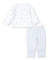 GIRAFFE GRINS BLUE  PANT SET MIX
