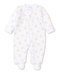 JUNGLE KINS PRINT FOOTIE WITH ZIPPER