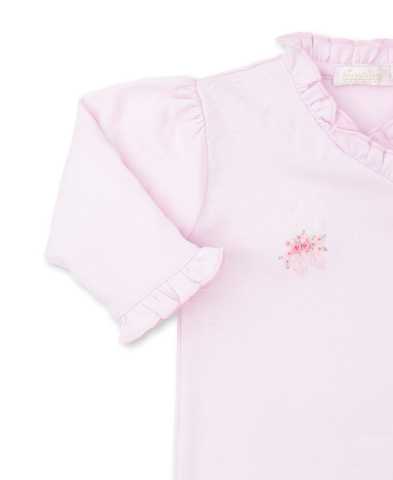 SCE BELLE ROSE HAND EMBROIDERED FOOTIE