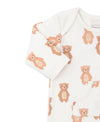 KISSY LOVE BEAR BASICS PRINT PLAYSUIT