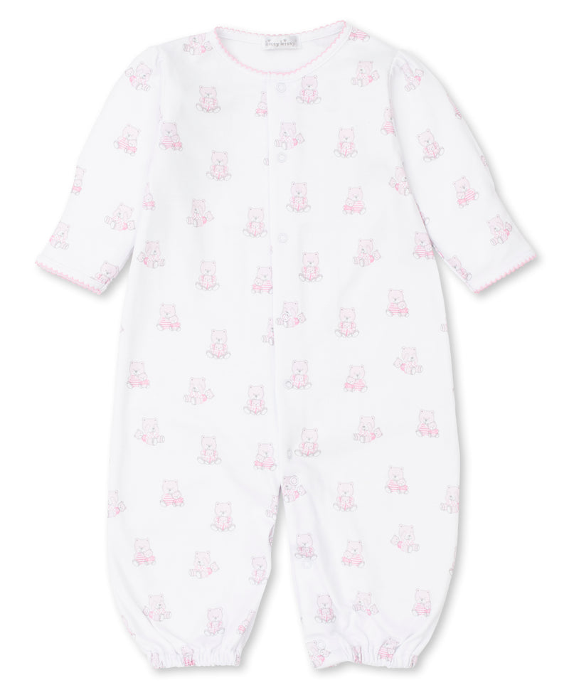 BEAR SNUGGLES PRINT PINK CONVERTER GOWN