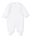 PIQUE TEDDY BEARS EMBROIDERED FOOTIE