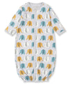 EDGY ELEPHANTS PRINT CONVERTER GOWN