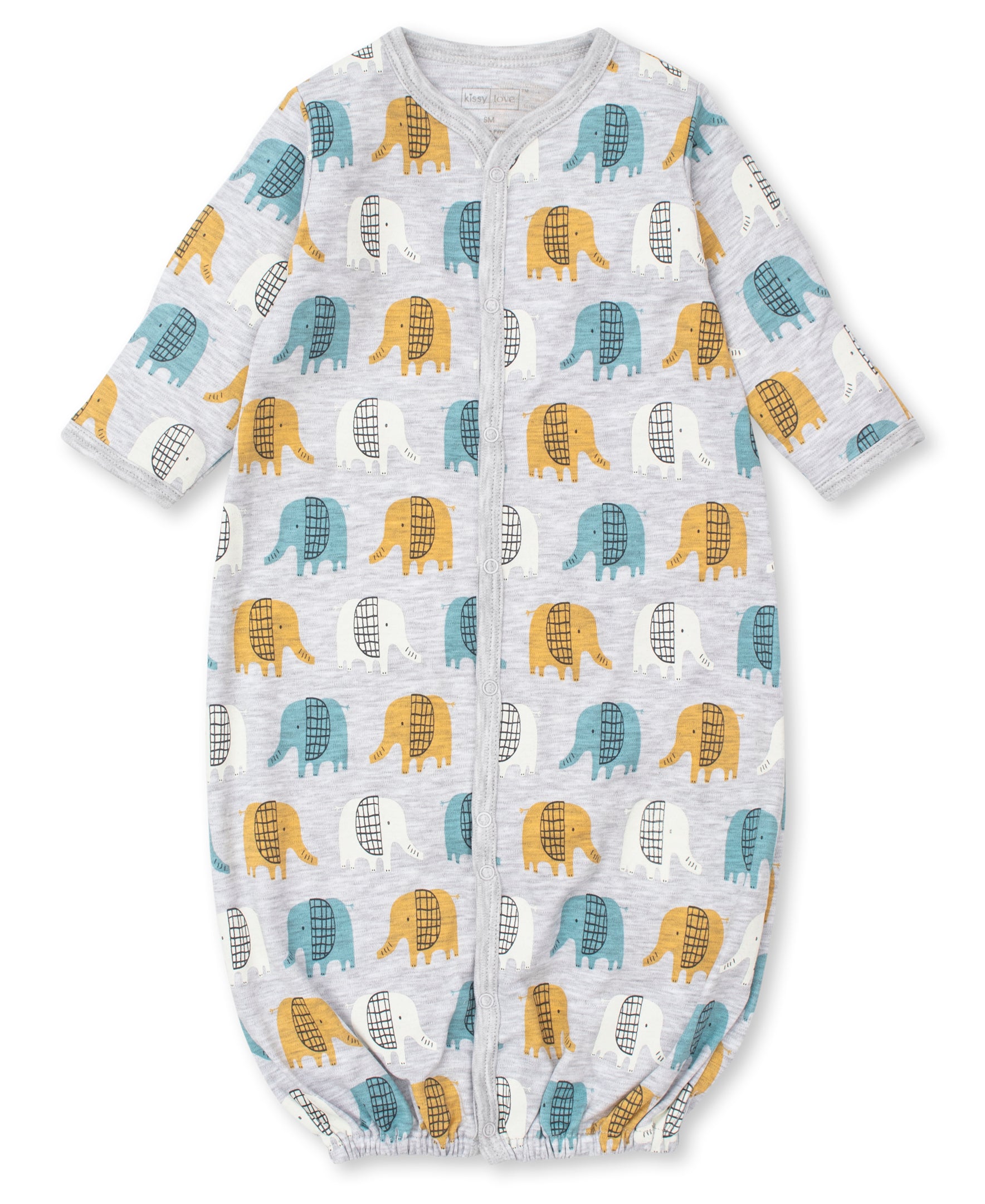 EDGY ELEPHANTS PRINT CONVERTER GOWN