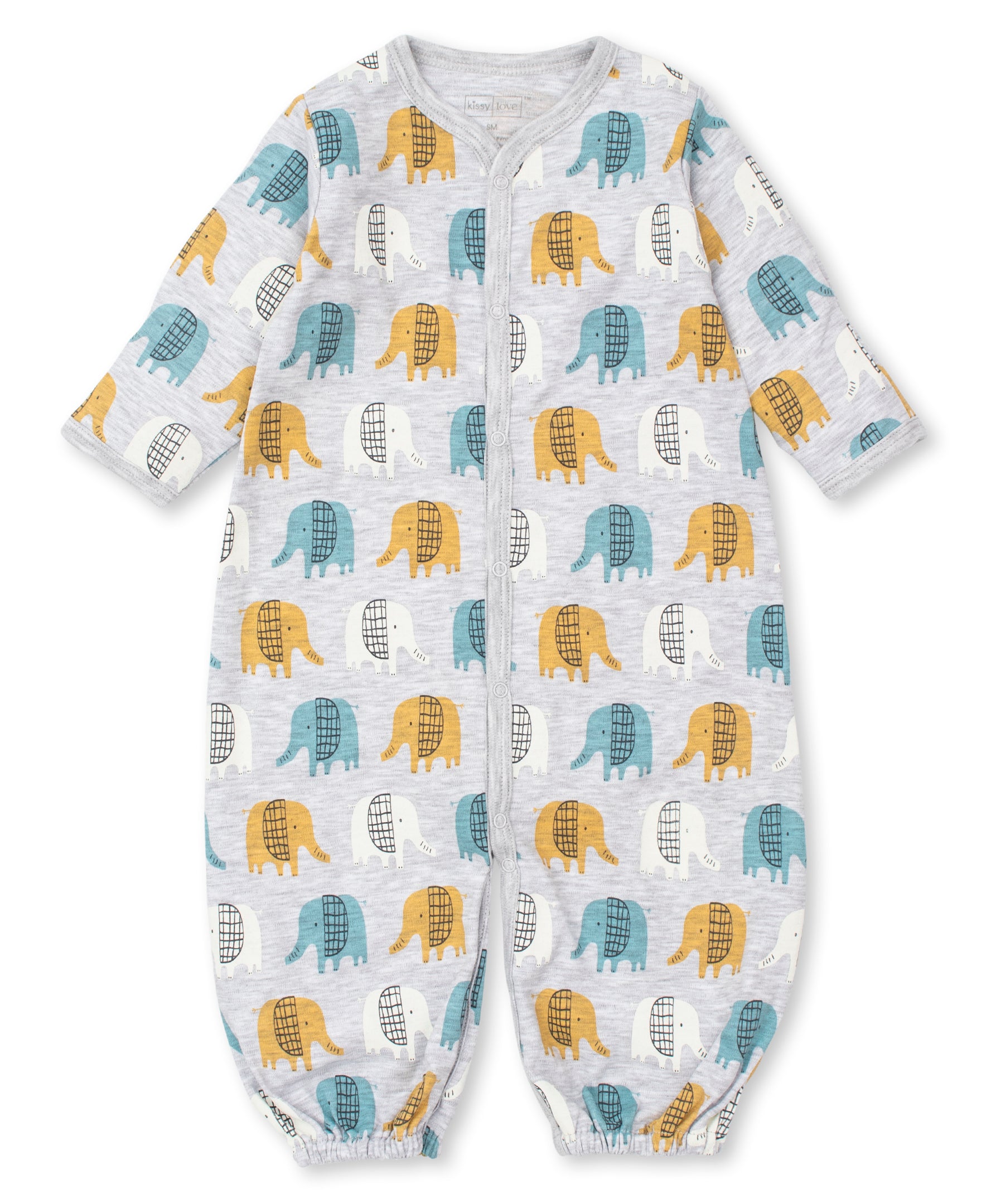 EDGY ELEPHANTS PRINT CONVERTER GOWN