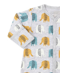 EDGY ELEPHANTS PRINT CONVERTER GOWN