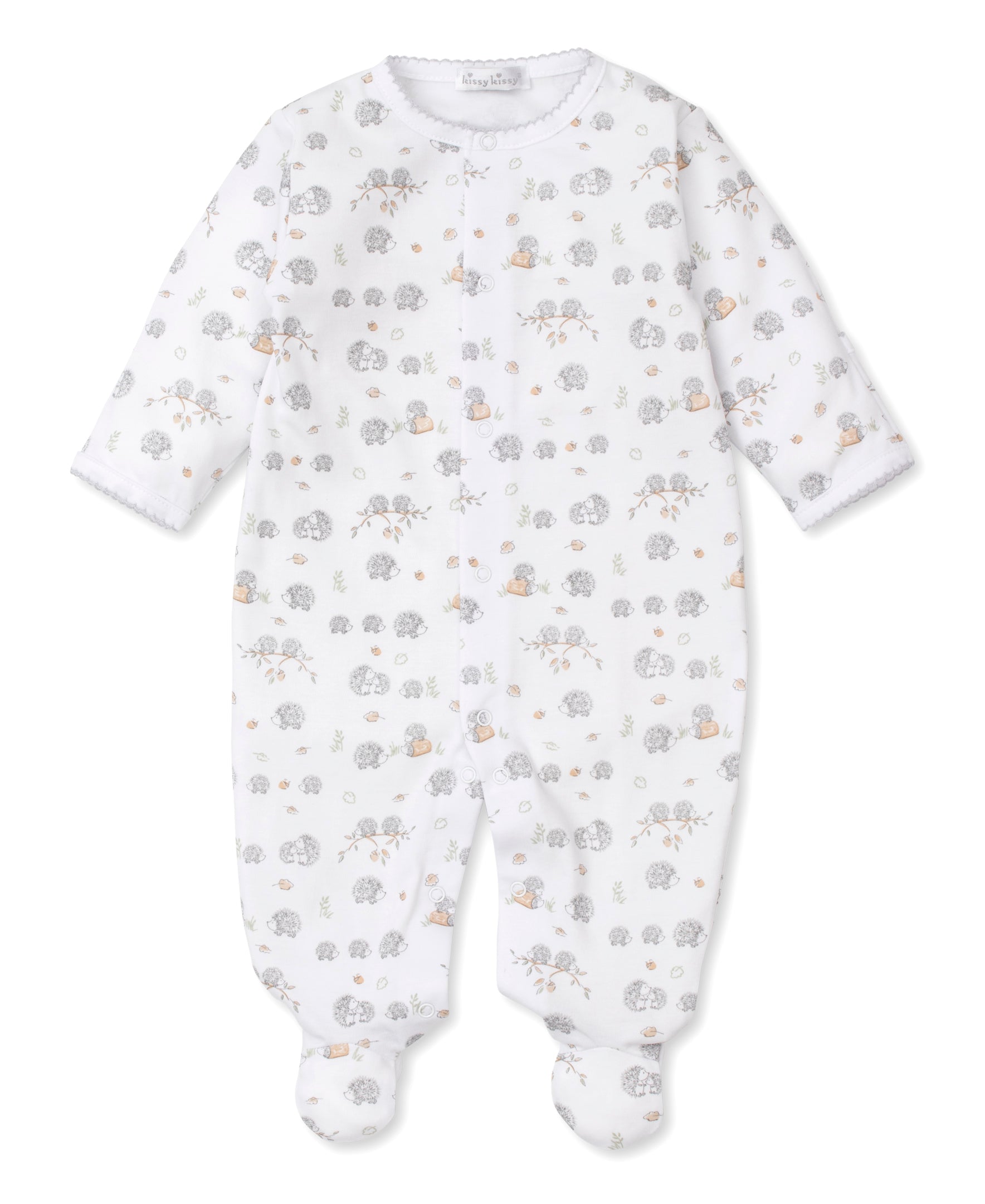 HEDGEHOGS FALL FLURRY PRINT FOOTIE