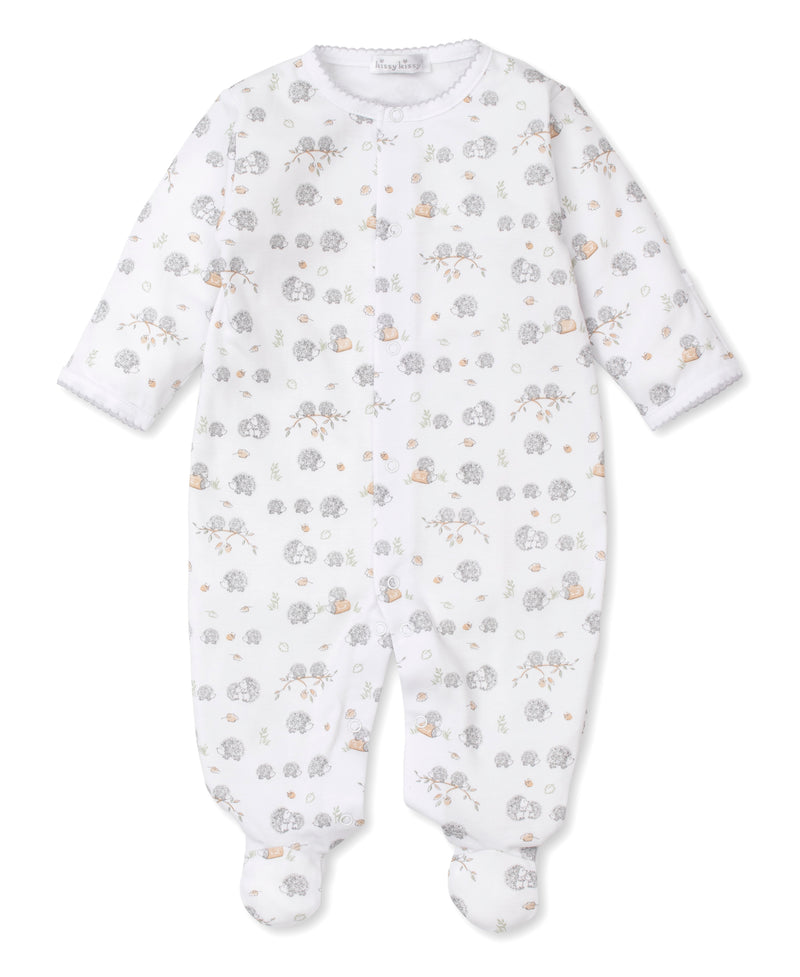 HEDGEHOGS FALL FLURRY PRINT FOOTIE